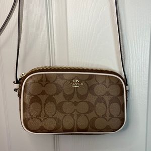 Coach Crossbody Bag White/Tan